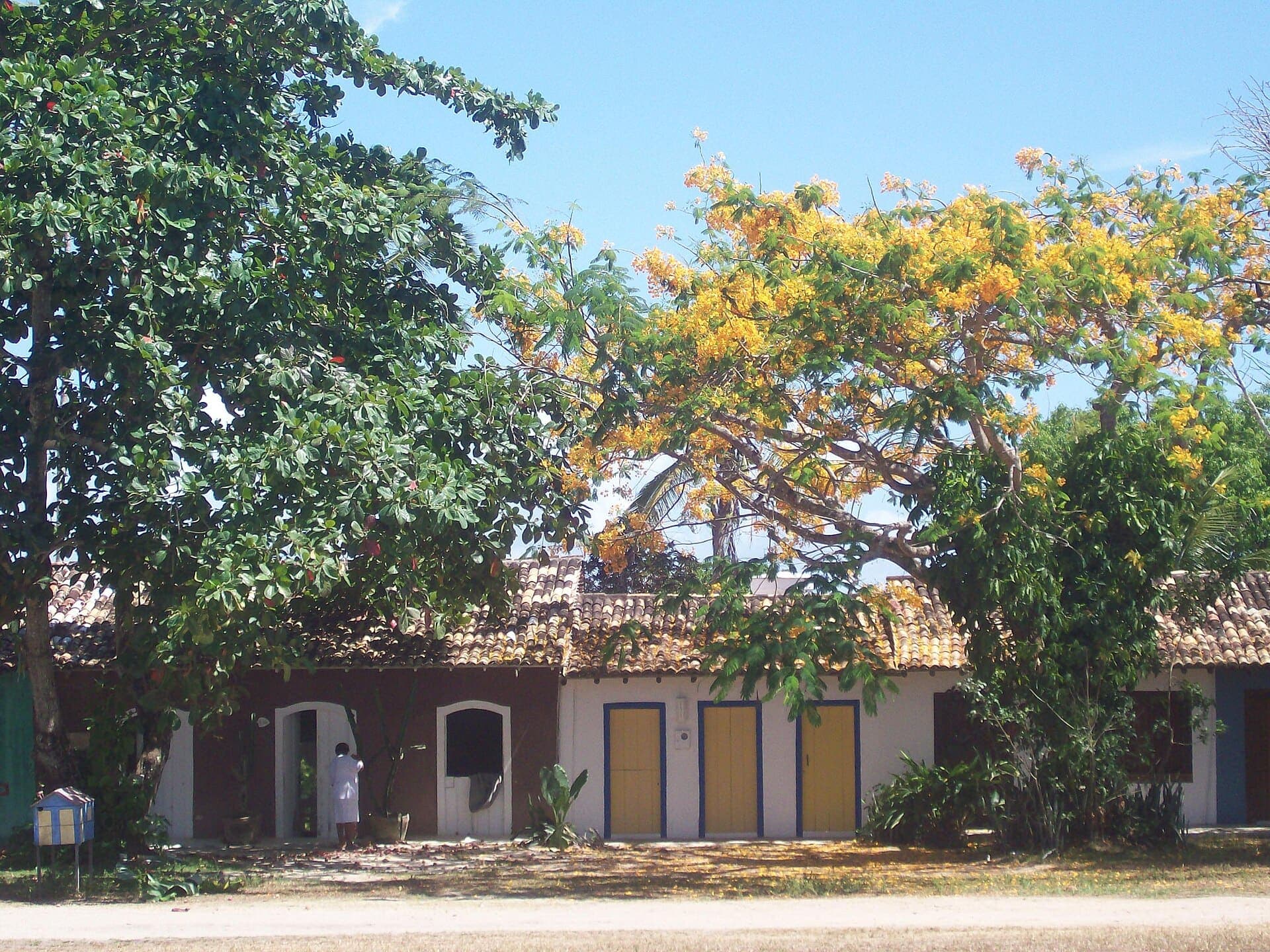 Casario colorido em Trancoso